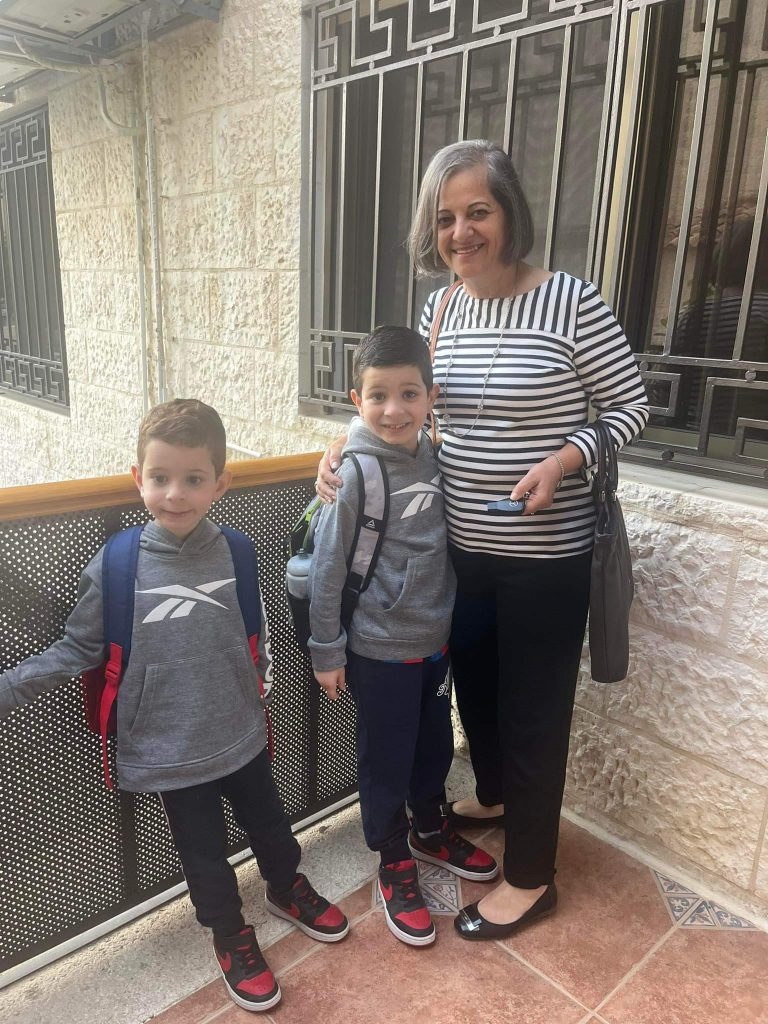 Karam, Saleem taken to Alliance Academy by school director Miss Salam