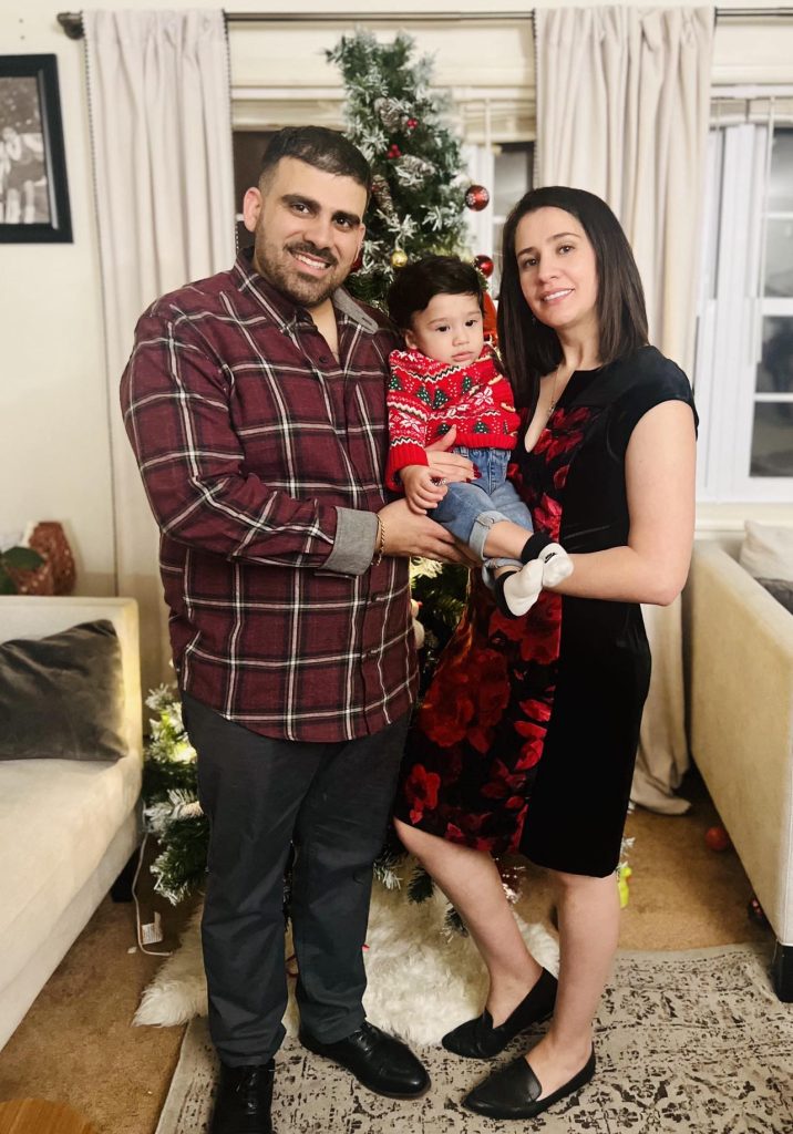 Bishara, baby Daoud and Zohra