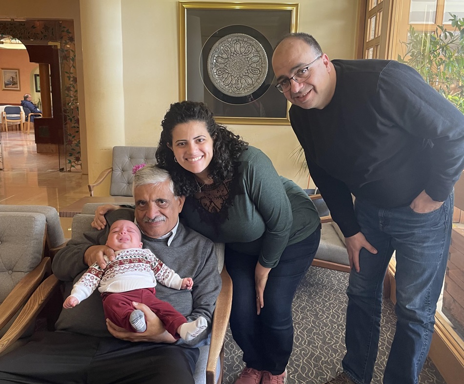 Ameer, Daoud, Tamara and Alaa in Jerusalem